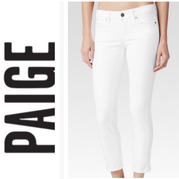 Paige Kylie Crop Jeans in Optic White – Size 27 - Picture 1 of 9